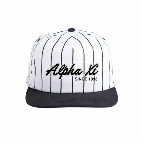 Silver and Black Embroidered Sorority Hat