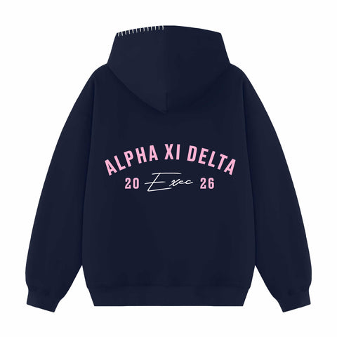 Rose Arc Exec Hood Stitch Sorority Hoodie