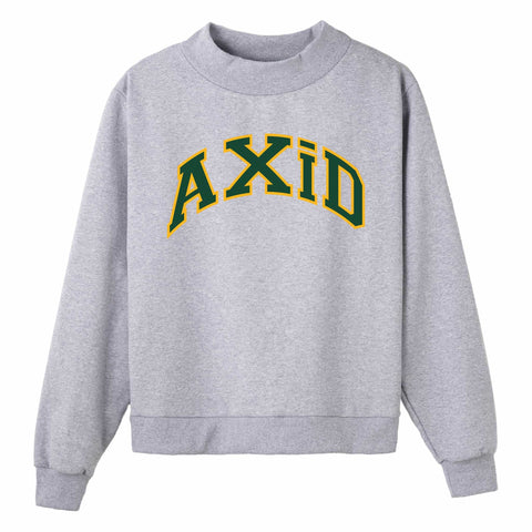 Green and Yellow Campus Colors Sorority Mock Neck