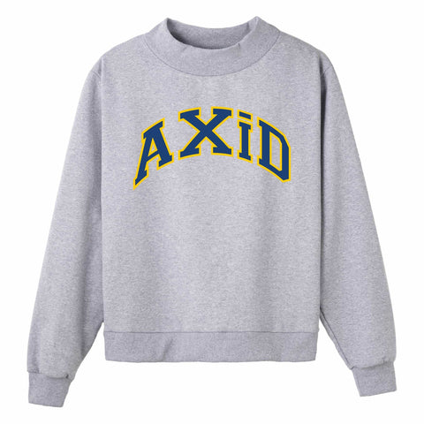 Navy and Gold Campus Colors Sorority Mock Neck