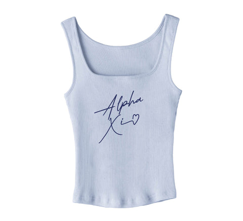 With Love Blue Sorority Tank