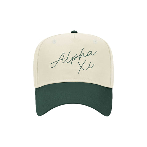 "Hand Written" Embroidered Sorority Hat