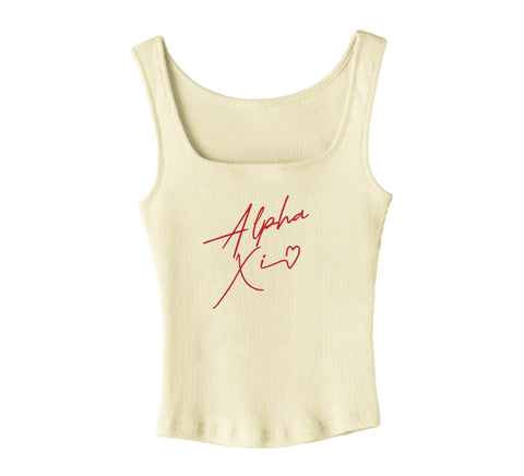 With Love Yellow Sorority Tank