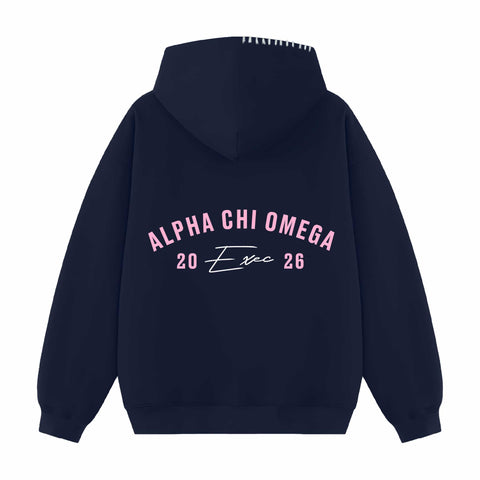 Rose Arc Exec Hood Stitch Sorority Hoodie