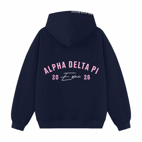 Rose Arc Exec Hood Stitch Sorority Hoodie