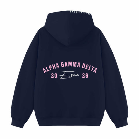 Rose Arc Exec Hood Stitch Sorority Hoodie