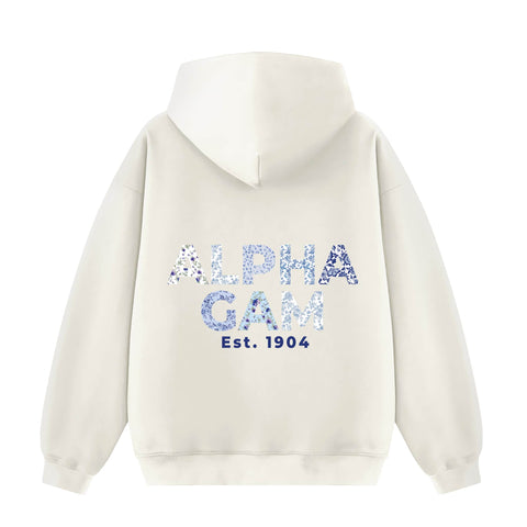 Printed Patch Letters VT Heavyweight Hoodie