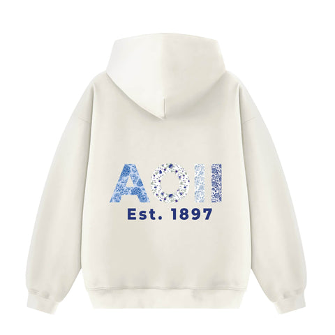Printed Patch Letters VT Heavyweight Hoodie