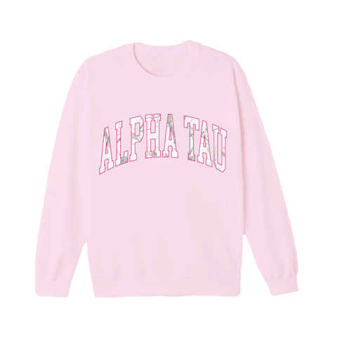 White Camo Sorority Crewneck