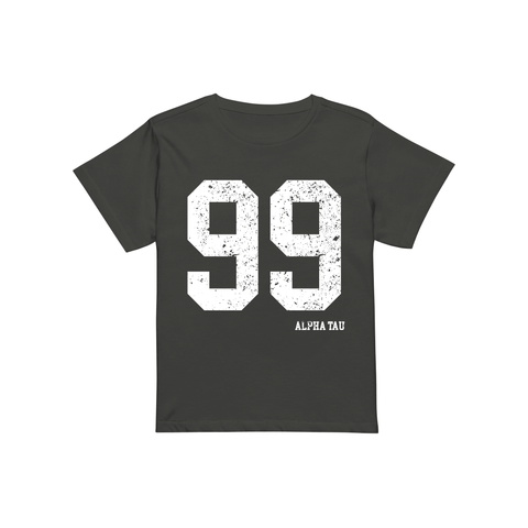Team Player Baby Tee-Alpha Sigma Tau-S-black, gray