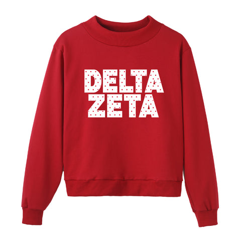 Cambria Red Mock Neck KSU Delta Zeta Pre-order '26