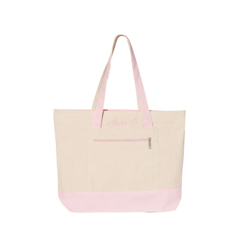 [PO  13987| Monmouth University| Alpha Omicron Pi| TOTE BAG