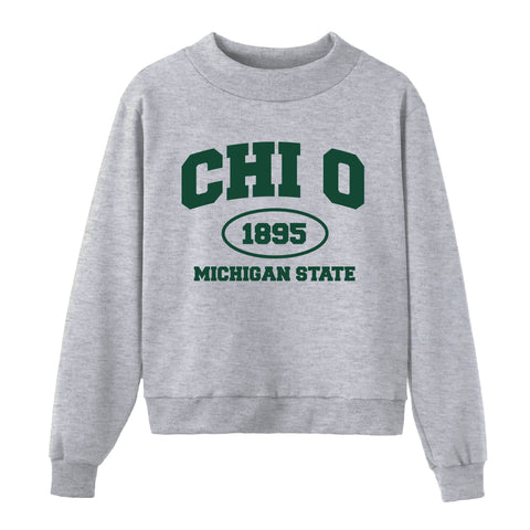 Gray Mock Neck MSU Pre-order '26