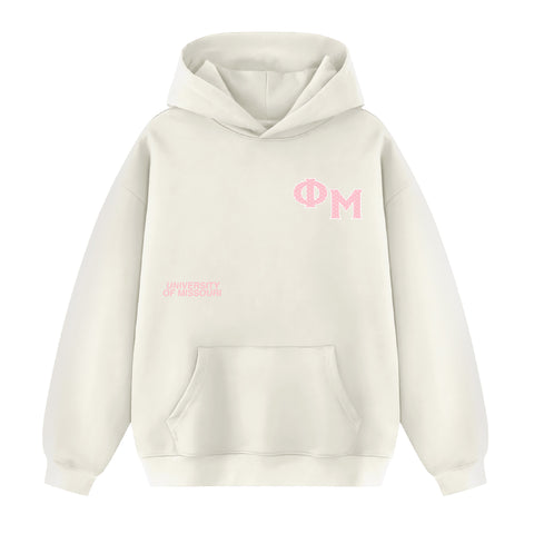 UoM Pre-order  Bone Printed Hoodie