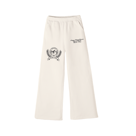 Purdue Kappa Kappa Gamma Cream Flare Sweatpants'24