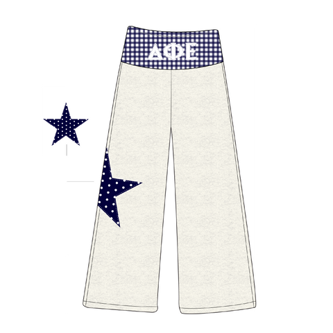 PO 13817| Northeastern University| Delta Phi Epsilon |HLH FOLD OVER PANTS