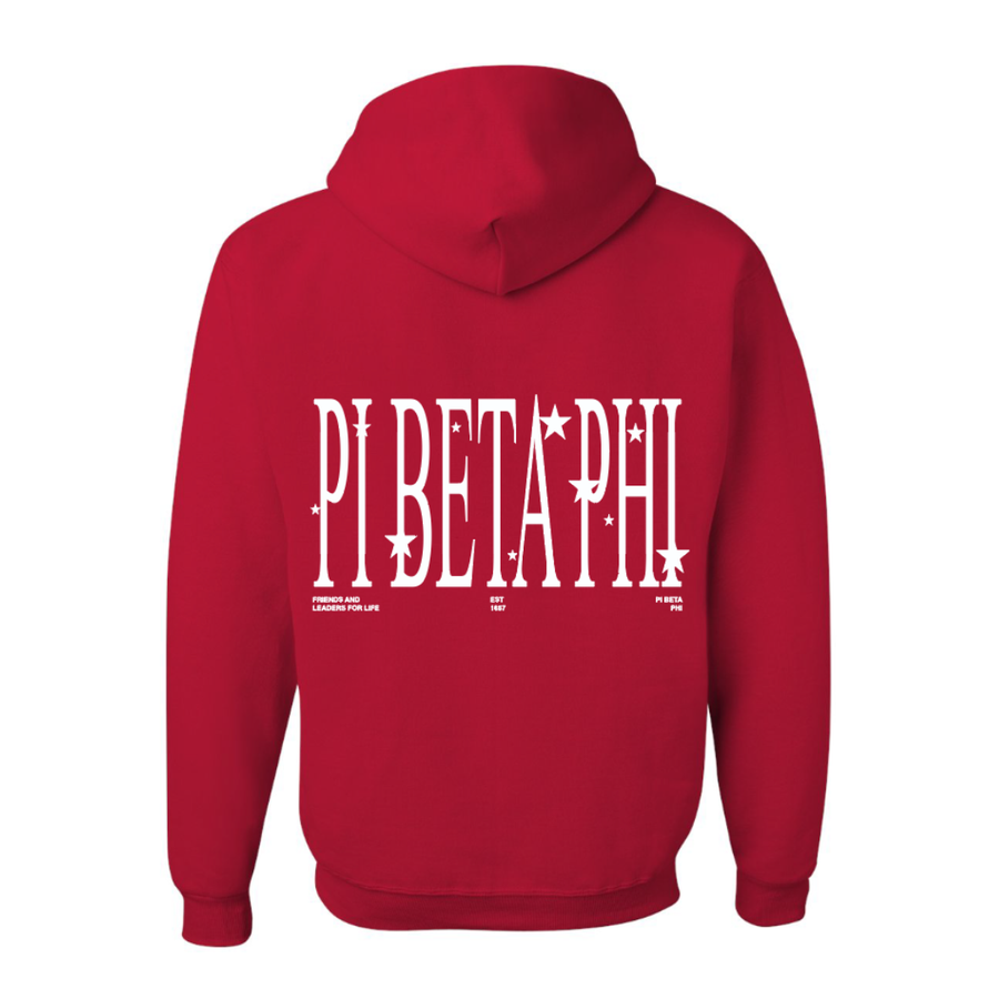Iowa Pi Beta Phi Red Hoodie Fall 2023