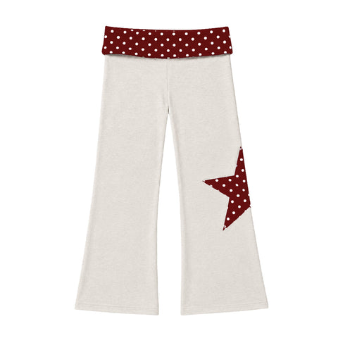Polka Dot Foldover Pants