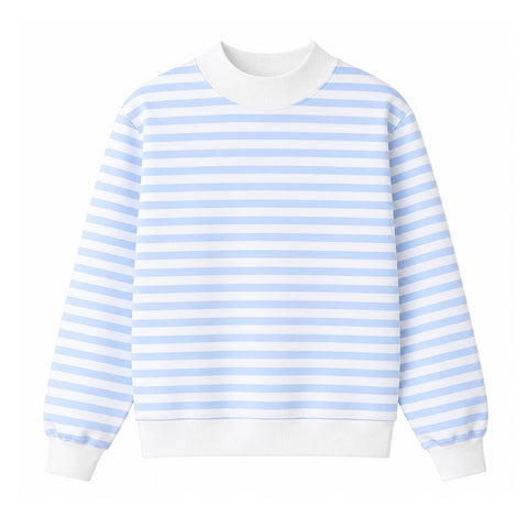 Striped Mock Neck
