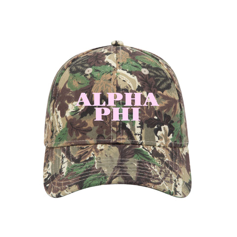 CSULB Alpha Phi Camo Hat Pre-order