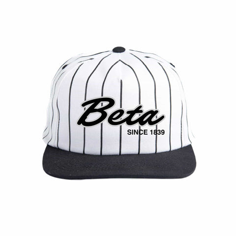 Silver and Black Embroidered Fraternity Hat
