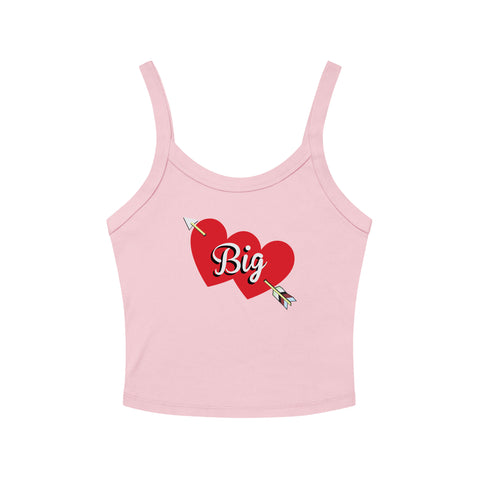 Double Arrows - Big Little Tank-Big-S-heart, pink