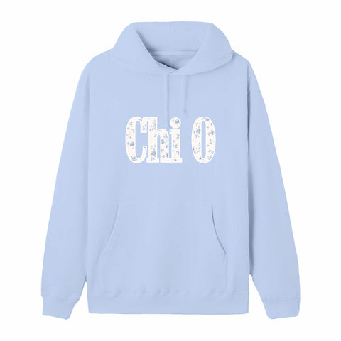 Blue Flower Sorority Hoodie