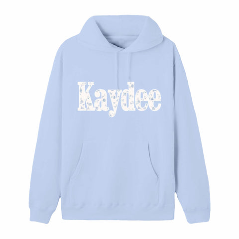 Blue Flower Sorority Hoodie