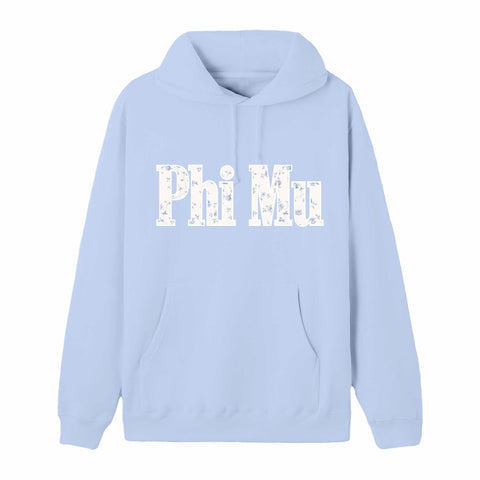Blue Flower Sorority Hoodie