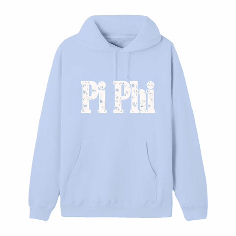 Blue Flower Sorority Hoodie