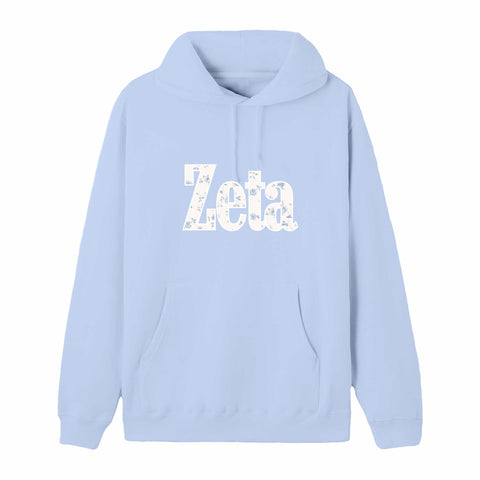Blue Flower Sorority Hoodie