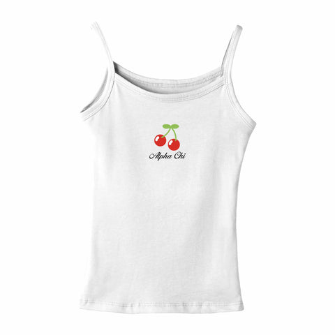 Cherry Pop Embroidered Sorority Tank