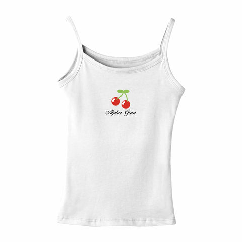 Cherry Pop Embroidered Sorority Tank