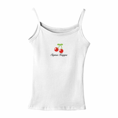 Cherry Pop Embroidered Sorority Tank