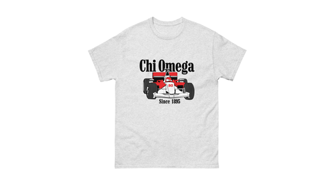 Victory Lap Unisex Tee-Chi Omega-S-gray