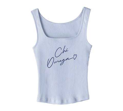 With Love Blue Sorority Tank