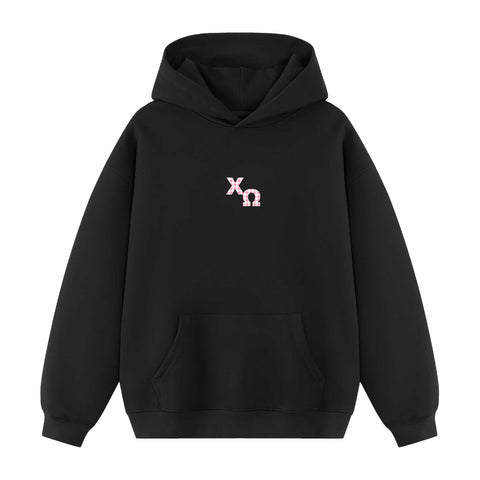 Night Picnic Embroidered Sorority Hoodie