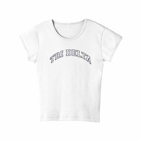 Classic Collegiate Sorority Baby Tee