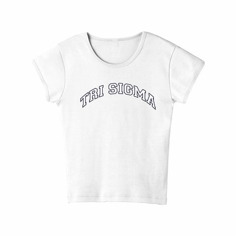 Classic Collegiate Sorority Baby Tee
