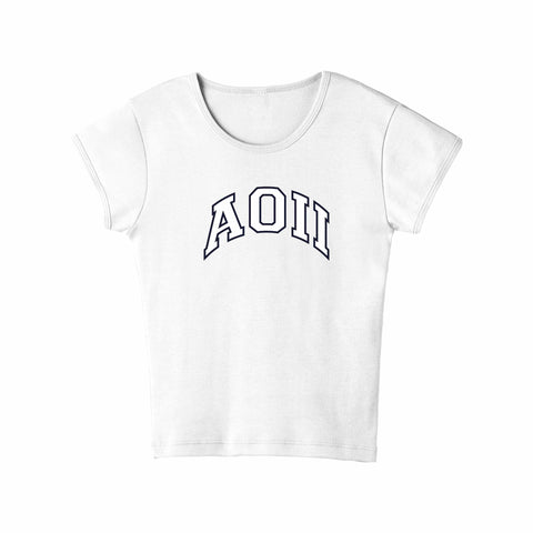Classic Collegiate Sorority Baby Tee