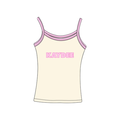 SDSU Kappa Delta HLH Tank Off White 1