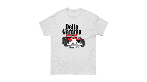 Victory Lap Unisex Tee-Delta Gamma-S-gray