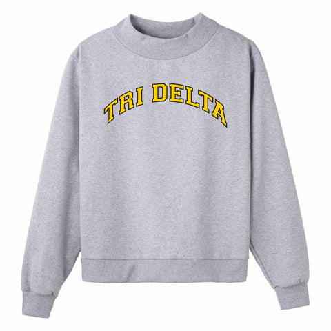 Gold and Black Campus Colors Sorority Mock Neck