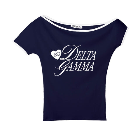 Adorn Navy Sorority Marina Top