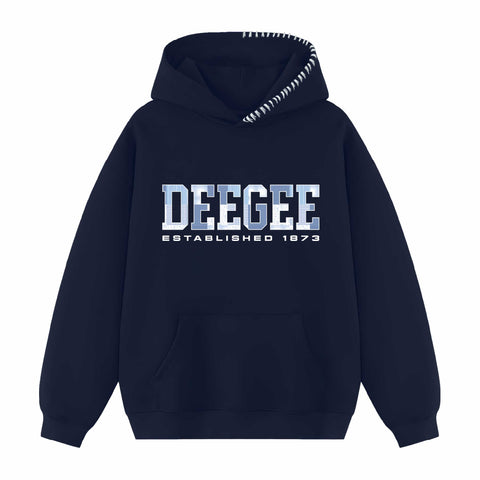 Pieced Together Hood Stitch Sorority Hoodie
