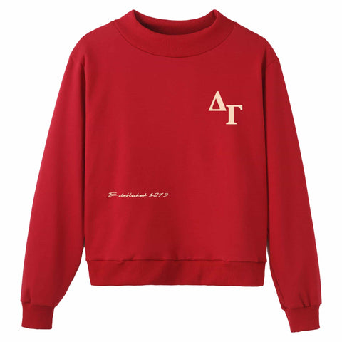 Looking up Sorority Mock Neck
