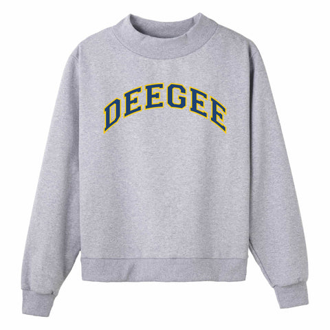 Navy and Gold Campus Colors Sorority Mock Neck