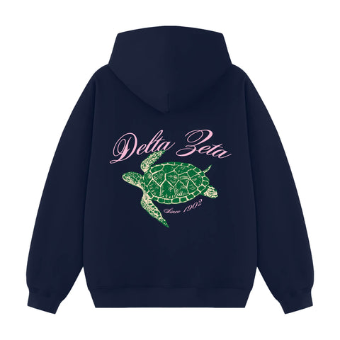 Delta Zeta Totally Turtle Sorority Hoodie