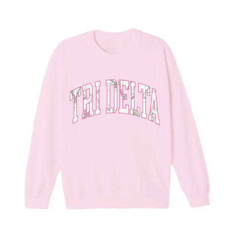 White Camo Sorority Crewneck