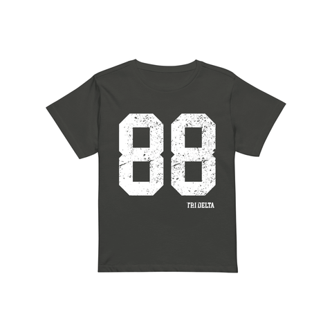 Team Player Baby Tee-Delta Delta Delta-S-black, gray